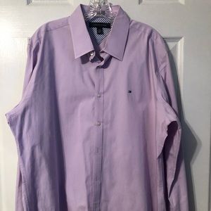 Tommy Hilfiger Lavender Long Sleeve Button Down